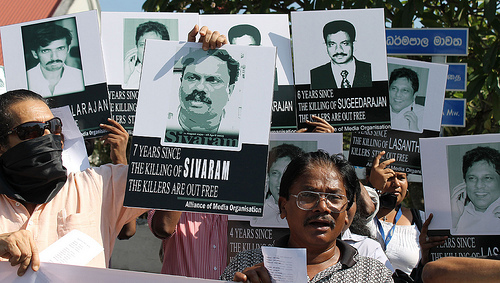 මාධ්ය මර්දනයට එරෙහි කලු ජනාවාරි විරෝධය | කොළඹ | January 29, 2013 | Image: Vikalpa file