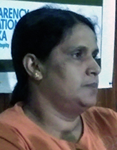 එම මාධ්ය හමුවේ අදහස් දැක්වූ පානම ජී. කුසුමාවතී මහත්මිය,